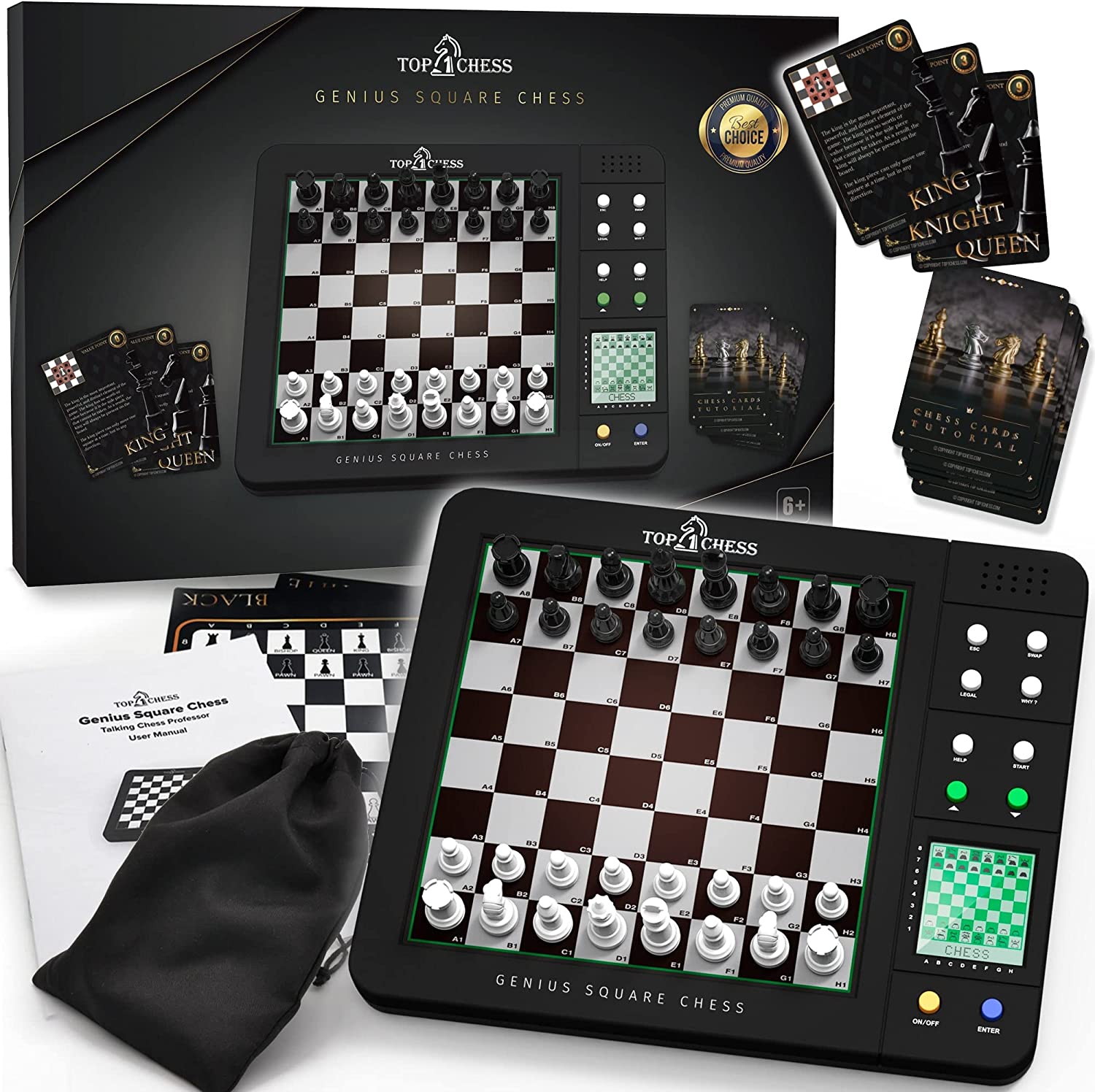 TOP 1 CHESS Board Electronic Chess Games, Talking Coach Electronic Chess  Board with Multi-Level Skills, Best Electronic Chess Set for Players of All  Levels Ages Kids and Adults 